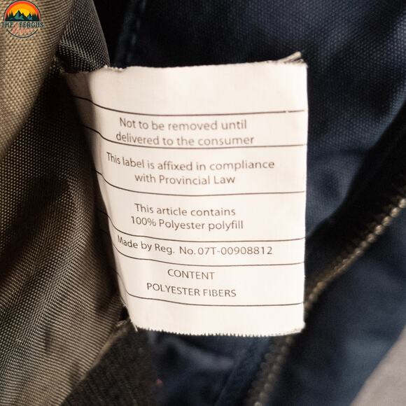 Empyre Y2K Bomber Jacket Blue Cotton Canvas Long Sleeve Hooded Full-Zip Men's S - Picture 13 of 15